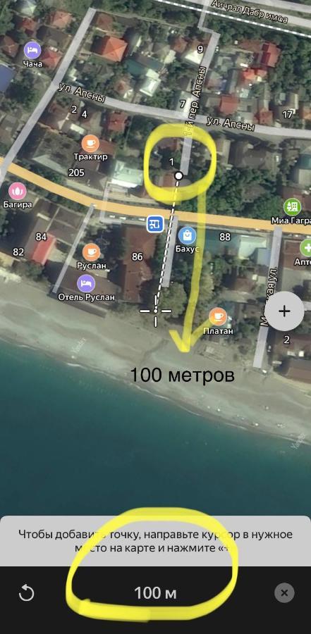 Эко Домики У Моря В Гаграх Γκάγκρα Εξωτερικό φωτογραφία
